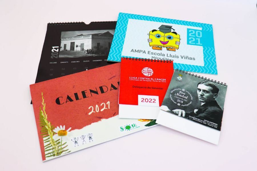 Calendaris i publicacions personalitzades, exemple de producció