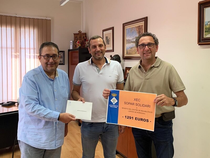 Donació de l’Ajuntament de Móra d’Ebre pel Sopar Solidari