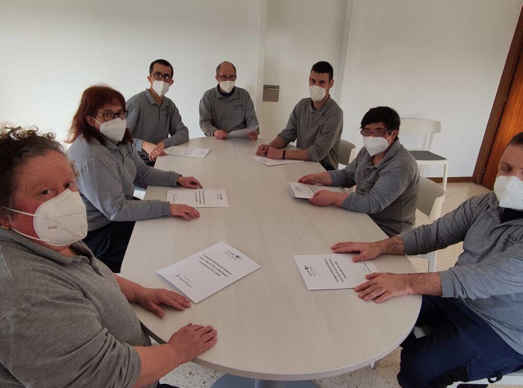 La pandèmia no atura la formació dels nostres treballadors del Centre Especial de Treball